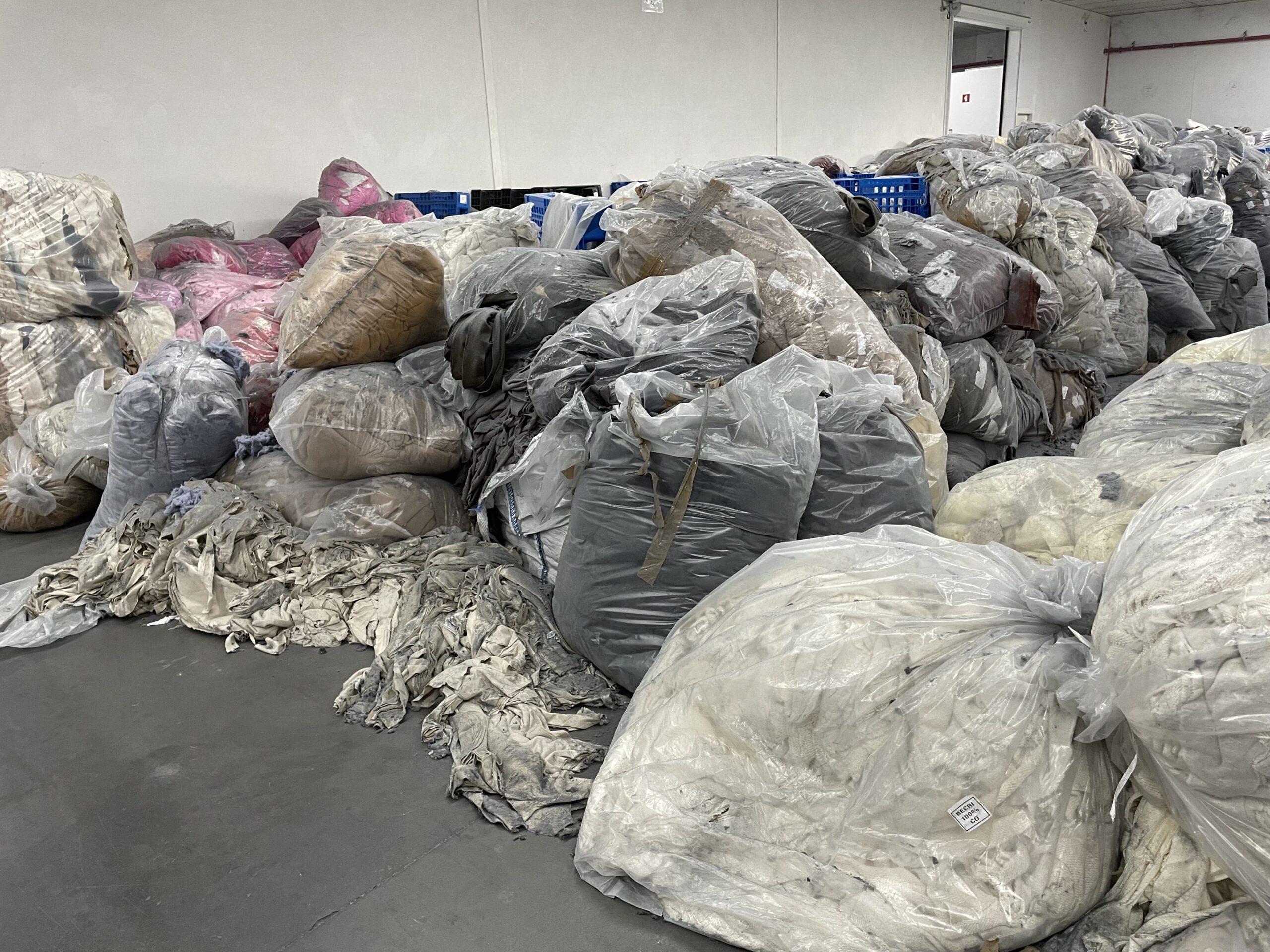 Textile waste bales